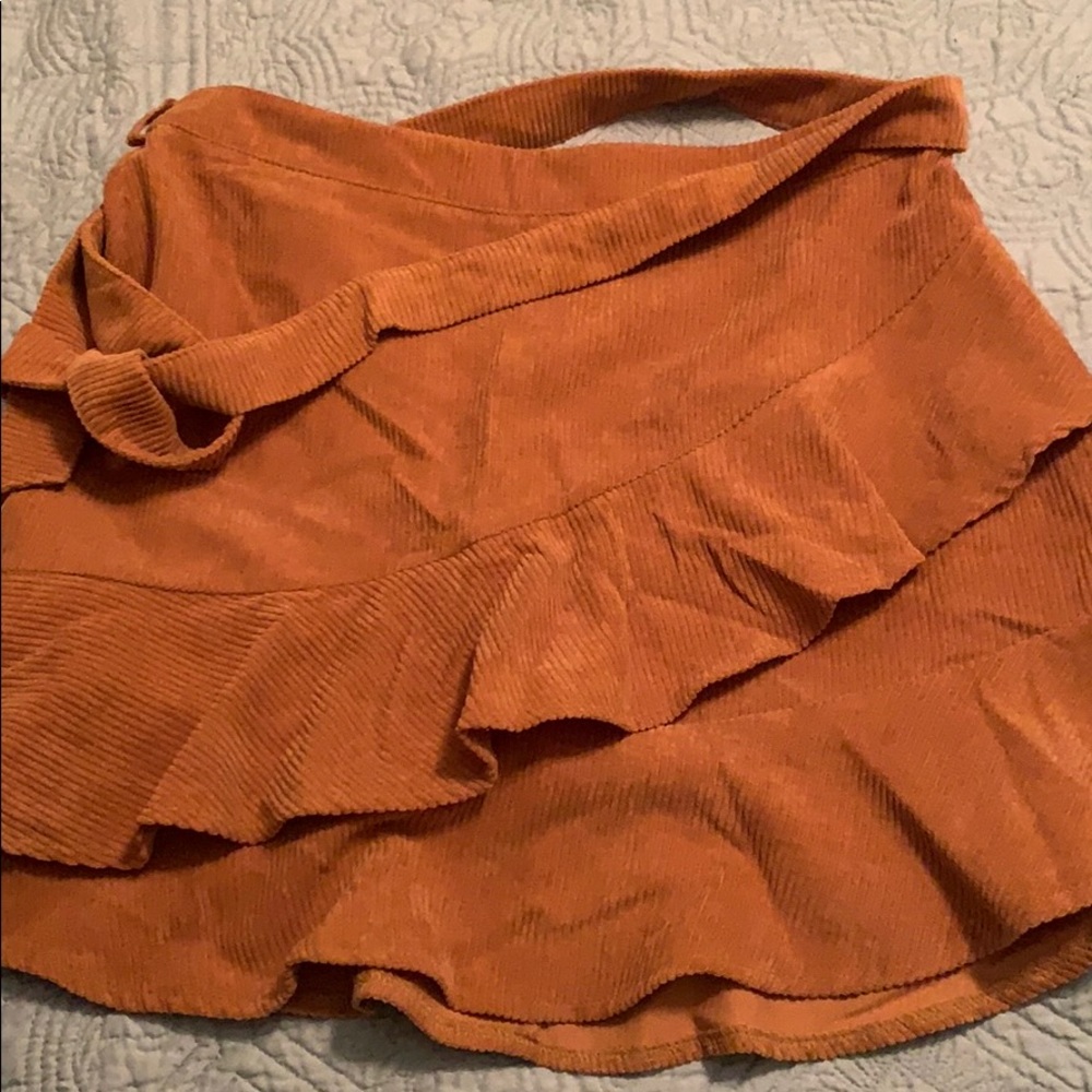 Corduroy ruffle skirt, boutique